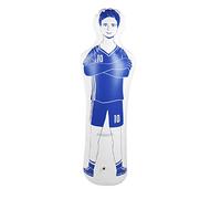 ANKROYU Inflatable Football Training Dummy Soccer Punching Bag Tumbler Durable Portable for Boxing Football Practice Red Blue 40x160cm 0.35mm PVC (Blue)