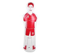 ANKROYU Inflatable Football Training Dummy Soccer Punching Bag Tumbler Durable Portable for Boxing Football Practice Red Blue 40x160cm 0.35mm PVC (Red)