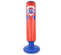ANKROYU Inflation Punching Column Boxing Training Equipment Premium Durable PVC Inflatable Punching Bag with Weighted Base for Kids Teenagers Karate Taekwondo Kung Fu Practice Blue