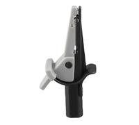 ANKROYU Insulated Test Clamps with 4mm Banana Plug Connector Heavy Duty Electrical Testing Clips PA Coated Steel Brass Jaws for Automotive Battery Chargers and Lab Equipment 20mm O (Black)