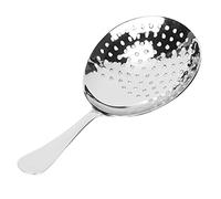 ANKROYU Julep Strainer Skimmer Spoon Stainless Steel Cocktail Strainer Bar Tool for Mixing Drinks and Filtering Ice Fruits Durable Ergonomic Handle Professional Bartender Accessory (Mirror Light)
