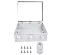 ANKROYU Junction Box Transparent ABS Plastic Electrical Enclosure Wall Mounted IP66 Rated 470x370mm Grey for Home Industrial Wiring Distribution Systems