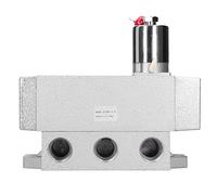 ANKROYU K25DH20 H 2 Position 5 Way Solenoid Valve High Flow Pneumatic Control Valve with Automatic Seal Compensation for Industrial Machinery G3/4 Inch Aluminum Alloy (AC220V)