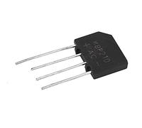 ANKROYU KBP210 Diode Bridge Rectifier 2A High Power Flat Bridge Rectifier AC to DC Converter for Electronics Power Supply Circuits Industrial Household Appliances 1pc 5pcs 10pcs (10 pieces sold)