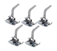 ANKROYU Knit Presser Foot Sewing Machine Accessories Durable Metal Rubber Presser Foot for Light Thin Elastic Fabrics Household Sewing 5Pcs