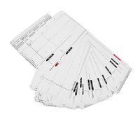 ANKROYU Knitting Machine Punch Cards Set 1 20 Premium Quality Soft Durable Flower Pattern Cards for Home Knitting Plastic Accessories 20 Patterns KH860 KH868 KH891 KH892 KH893