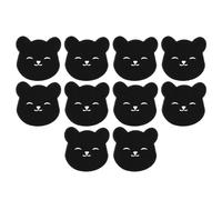 ANKROYU Laundry Pet Hair Remover Reusable Washing Machine Dog Hair Catcher Black Bear Shaped Gentle Effective Tool for Clothing Bedding Pets Kids 2 Pack (10 Pcs)