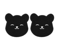 ANKROYU Laundry Pet Hair Remover Reusable Washing Machine Dog Hair Catcher Black Bear Shaped Gentle Effective Tool for Clothing Bedding Pets Kids 2 Pack (2 Pcs)