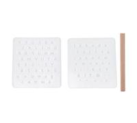 ANKROYU Leather Stamping Tool Set DIY Custom Movable Type Letter Embossing Kit for Leather Crafting Personalized Stamps Plastic Beech Wood 1 Set