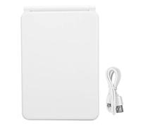 ANKROYU LED Makeup Mirror Rechargeable Touch Control Three Color Light Adjustable Brightness Portable Folding Cosmetic Mirror for Women Travel Home Vanity White
