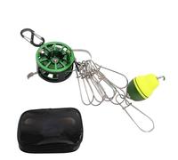 ANKROYU Live Fish Lock Buckle, Stainless Steel Fish Lock Buckle, Waist Hanging Telescopic Live Fish Stringer Clip, Detachable Fish Handle Hook Lock for Fishing