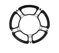 ANKROYU LP 130BCD FIVE HOLE PETAL CRANKSET 53T HIGH PERFORMANCE LIGHTWEIGHT BICYCLE CHAINRING FOR MTB ROAD BIKE BMX FOLDING BIKE DURABLE ALUMINUM ALLOY (LP single petal disc 53T black)
