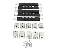 ANKROYU Luggage Handle Replacement DIY Furniture Handles Plastic Leather Suitcase Trunk Drawer Pulls for Cabinets Wardrobes Tool Box Electric Meter Box 5 Sets 27x205mm