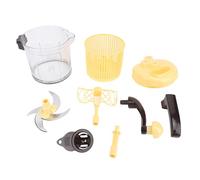 ANKROYU Manual Food Processor 2500ml Silent Multifunctional Kitchen Aid with Filter Basket Three Speed Meat Grinder Vegetable Chopper for Cooking Meal Prep Durable Stainless Steel