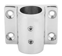 ANKROYU Marine Pipe Rectangular Base, Stainless Steel Boat Tube Square Base, Universal Marine Pipe Stanchion Base, Boat Hardware Accessory (20MM)