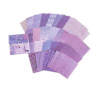 ANKROYU Memo Paper Note Pads Non Sticky Notes 100 Sheet Decorative Lightweight DIY Easy to Write Small Note Paper for Student Office School Supplies Retro Style Laboratory Design (Purple)
