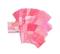 ANKROYU Memo Paper Note Pads Non Sticky Notes 100 Sheet Decorative Lightweight DIY Easy to Write Small Note Paper for Student Office School Supplies Retro Style Laboratory Design (Red)