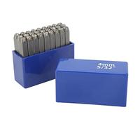 ANKROYU Metal Letter Punch Stamps Set High Carbon Steel Durable Alphabet Stamps for Jewelry Leather Wood Artwork Crafting 27 Pcs with Storage Box (4mm Letters)
