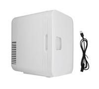 ANKROYU Mini Fridge USB Powered Portable Cooler Warmer 6L Compact Personal Refrigerator for Skincare Beverage Food Home Office Car Travel ABS Material
