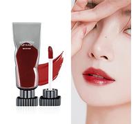 ANKROYU Mini Lip Gloss, Lip Glow Oil, Transparent Plumping Lip Gloss, Mirror Lip Glaze Black Rich Layering Long Lasting Clear Mirror Elegant Style Black Lip Gloss,
