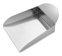 ANKROYU Mini Steel Jewelry Scoop with Flat Handle - Precision Gem & Bead Shovel for Handling Pearls, Diamonds, Crystals, Precious Stones & Craft Beads