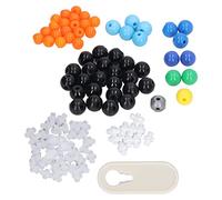 ANKROYU Molecular Structure Model Kit Organic Chemistry Learning Tool with Colorful Molecule Balls and Bonds for Students Teachers STEM Education Durable PP Material 57 Balls 40 Si