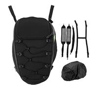 ANKROYU Motorcycle Rear Seat Bag Oxford Cloth HighDensity Woven Reflective Universal Motorbike Storage Pack for Bikers Travelers Commuters Durable Spacious Easy Install (C Green)