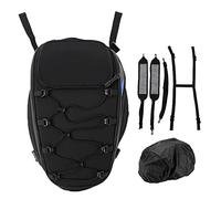 ANKROYU Motorcycle Rear Seat Bag Oxford Cloth HighDensity Woven Reflective Universal Motorbike Storage Pack for Bikers Travelers Commuters Durable Spacious Easy Install (D Blue)