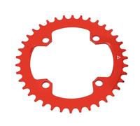 ANKROYU Mountain Bike Chainring Aluminum Alloy Narrow Wide Single Chainring Durable Lightweight Positive Negative Teeth Design for Bicycle Cycling Enthusiasts (Red)