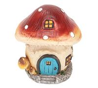 ANKROYU Mushroom House Ornament Handcrafted Garden Decor for Outdoor Gardens Patios and Lawns Unique Mushroom Statue