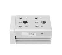 ANKROYU MXS16 Pneumatic Guide Rail Cylinder High Accuracy Double Acting Air Cylinder 16x2mm Bore Size for Precision Assembly Industrial Automation Steel Construction (MXS16-20)