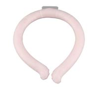 ANKROYU Neck Cooling Tube Reusable Wearable Cooling Neck Wraps Hands Free Heat Dissipation for Summer Outdoor Office TPU PCM Material 120g (18 Freeze Point S Size Pink)