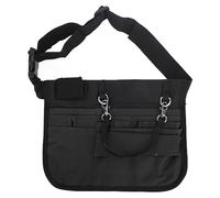 ANKROYU Nurse Fanny Pack Medical Supplies Storage Bag Multi Compartment Adjustable Waist Pouch for Nurses Physician Assistants Veterinarians Oxford Cloth 184g (Black)