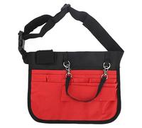 ANKROYU Nurse Fanny Pack Medical Supplies Storage Bag Multi Compartment Adjustable Waist Pouch for Nurses Physician Assistants Veterinarians Oxford Cloth 184g (Black) (White) (Red)
