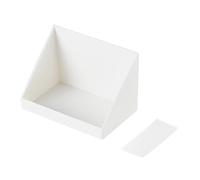 ANKROYU Oblique Wall Mounted Storage Box Multipurpose Minimalism Style Large Capacity Cosmetic Organiser Tray for Mirror Cabinet Bathroom Plastic 12x8x8 5cm
