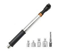 ANKROYU Offset Extension Wrench 1/2 Inch Impact Ratchet Extender 2 in 1 Manual and Automatic Multi Functional Tool with 5 Adapters for Automotive Repair Mechanical Maintenance Allo