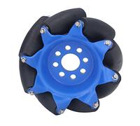 ANKROYU Omnidirectional Wheel Robot Omni Wheel 45 Degree TPU Rubber Rollers Industrial Cold Rolled SPCC Steel Aluminum 3in Omni Directional Drive Wheel for Robot Car Parts ((Right Wheel)
