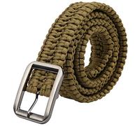 ANKROYU Outdoor Belt, Paracord Belt Hand Woven Wilderness Survival Outdoor Belt Survival Belt Tactical Belt Survival Woven Belt for Camping Hiking (B)