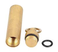 ANKROYU Outdoor Waterproof Tank Brass Seal Box Mini Metal Waterproof Storehouse Portable EDC Tool Durable Lightweight Compact for Camping Hiking Survival Gear H62 Brass 12mm x 65mm