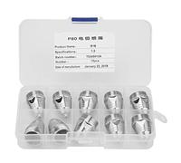 ANKROYU P80 Plasma Cutting Nozzles Electrodes 10pc Set Premium Copper High Performance Consumables for Air Plasma Machines Metal Sheet Cutting (1.3mm Nozzle)