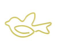 ANKROYU Pigeon Shaped Paper Clips 12 Piece Set Premium Metal Document Clips for Office Home Use Durable Rust Proof Stationery Organizer Supplies 3x2cm