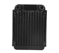 ANKROYU PL1120B Black Aluminum Water Cooling Radiator High Efficiency Computer Heat Sink for PC Gaming Rig and Industrial Cooling Systems 158x120x42mm