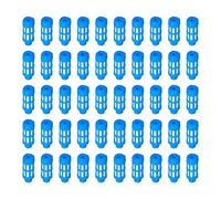 ANKROYU Plastic Pneumatic Muffler Air Line Flow Control Exhaust Compressor Fitting Blue High Pressure Resistant Durable for Air Valves Cylinders Pneumatic Tools PBT Material 50 Pc (50pcsPSU-01