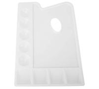 ANKROYU Plastic PVC Thickening Rectangle Oil Watercolor Palette Acrylic Painting Color Pan Durable Smooth Edges Portable for Artists Students Sketching Painting Practice