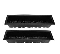 ANKROYU Plastic Stepping Stone Molds Heavy Duty ABS DIY Paving Molds for Garden Pathway Concrete Walkway Patio Decor Reusable Easy Use Set of 2