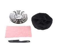 ANKROYU Portable Camping Tableware Set Premium Durable 12 Piece BBQ Dinnerware Kit with Fruit Knife for Outdoor Picnics Barbecues Camping Trips 201 Stainless Steel Lightweight Easy