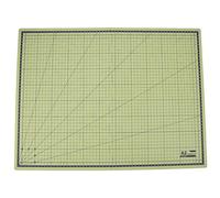 ANKROYU Portable Folding A2 Self Healing Cutting Mat Grid Line Paper Leather Fabric Crafts Carving Pad Non Slip Safety Design for Art Projects School Home DIY Crafts PVC Material P (Matcha Green)