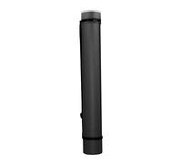 ANKROYU Poster Tube Expandable Large Capacity Antishock Portable Document Storage Tube for Artists Engineers Designers Plastic 62.5cm to 102cm (Black)