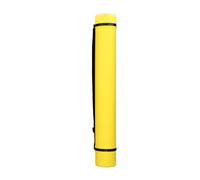 ANKROYU Poster Tube Expandable Large Capacity Document Storage Tube with Adjustable Strap Portable Blueprint Artwork Protector for Artists Engineers Travelers Plastic Protective Ca (Yellow)