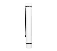 ANKROYU Poster Tube Expandable Large Capacity Document Storage Tube with Adjustable Strap Portable Blueprint Artwork Protector for Artists Engineers Travelers Plastic Protective Ca (White)